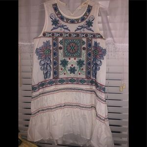 White embroidered dress
